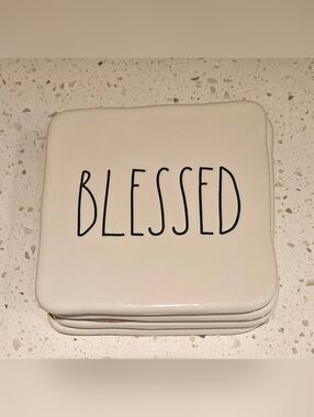 Rae Dunn Coasters (Set of 4), NEW